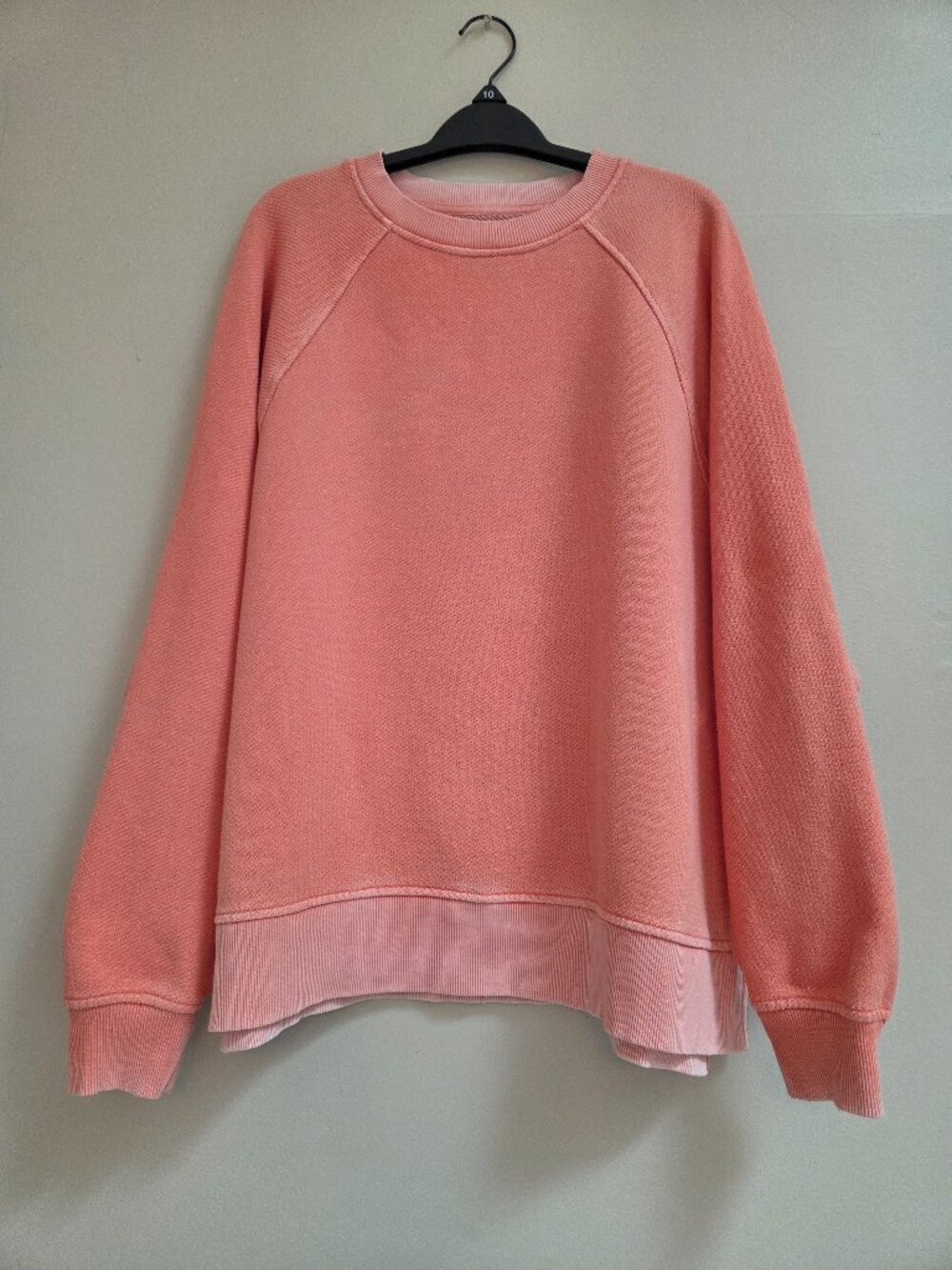 Aerie Women's XS+ Distressed Oversized French Terry Crewneck Boxy Sweatshirt